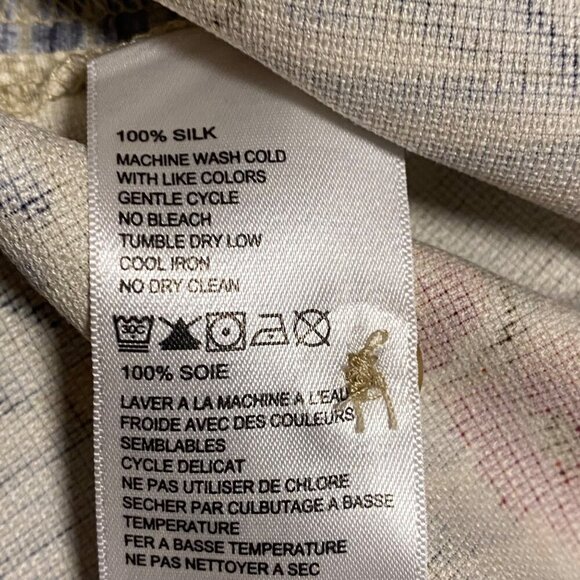 Tommy Bahamas Silk Tropical Cherry Blossoms Button Down Shirt Size XL - Picture 7 of 7